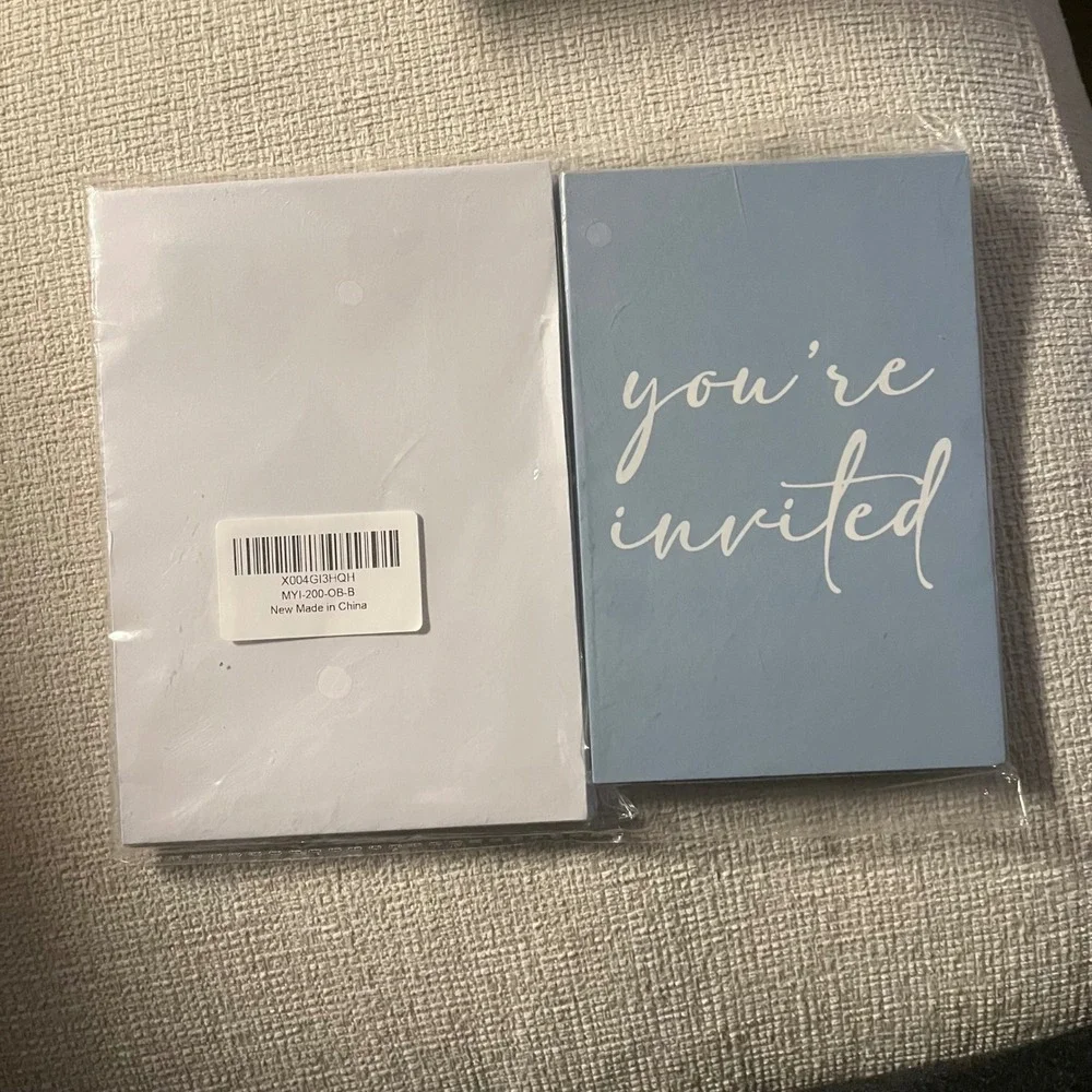 Baby Shower Invitations‎ Oh Boy Blue You're Invited Pack Envelopes
